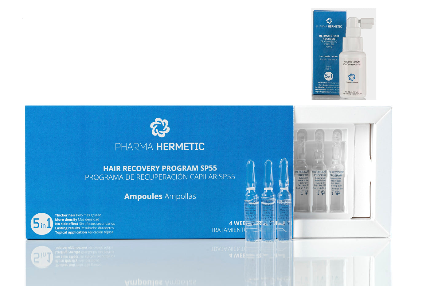 Pharma Hermetic Hair Recovery Program Ampoules + Pharma Hermetic Lotion